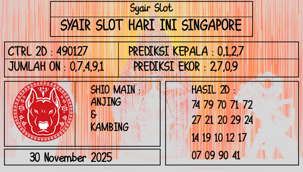 Prediksi Singapore